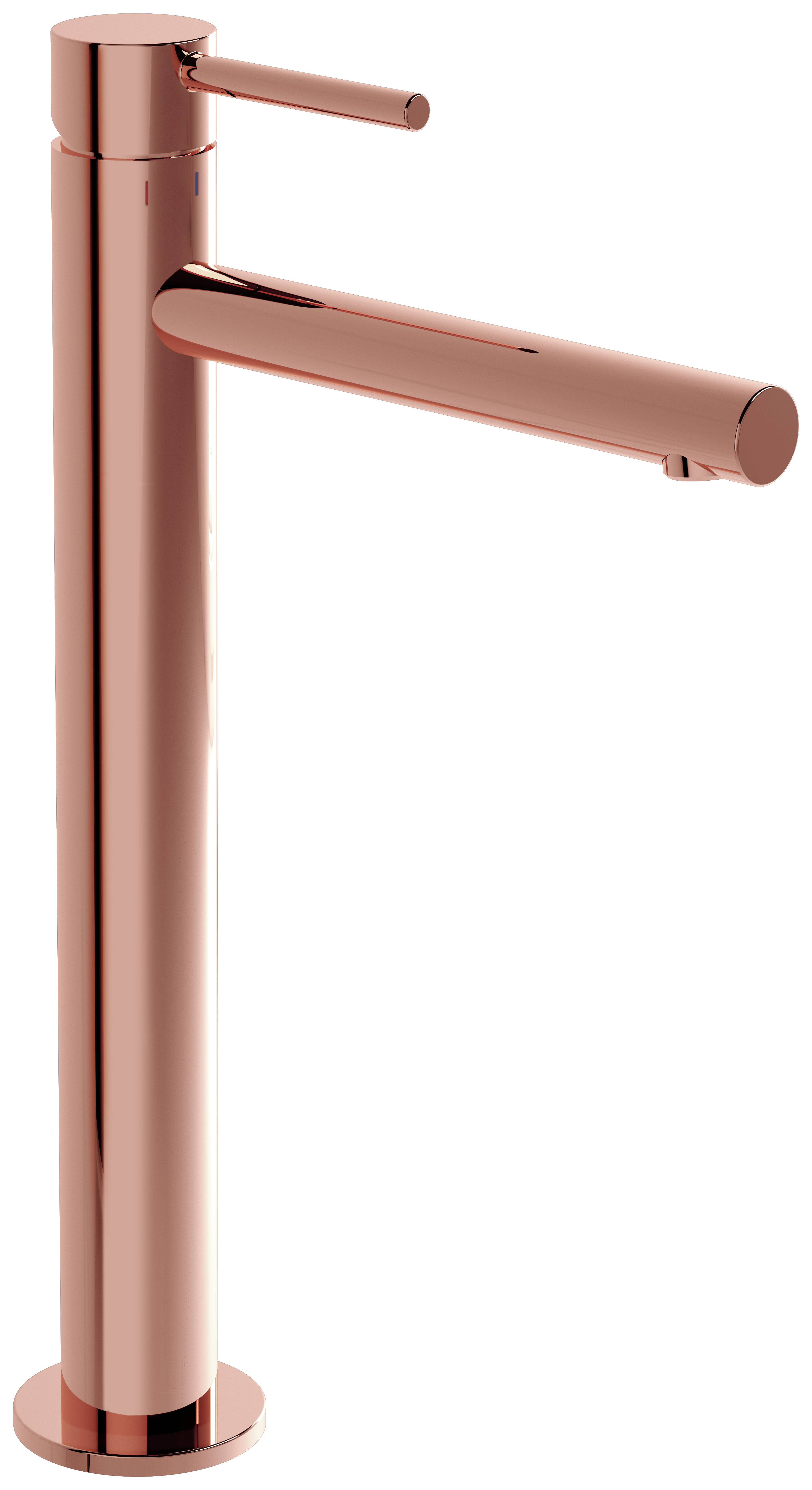 VitrA Origin Tall Neck Mono Basin Mixer Tap - Soft Copper