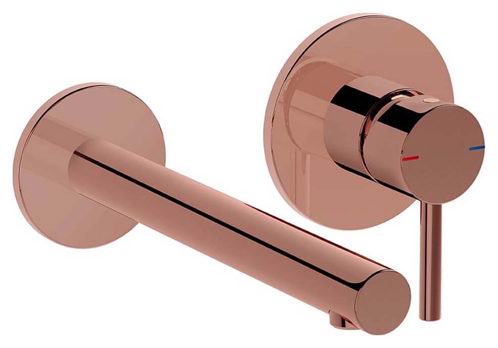 VitrA Origin Built-In Wall Mounted Basin Mixer Tap - Soft Copper