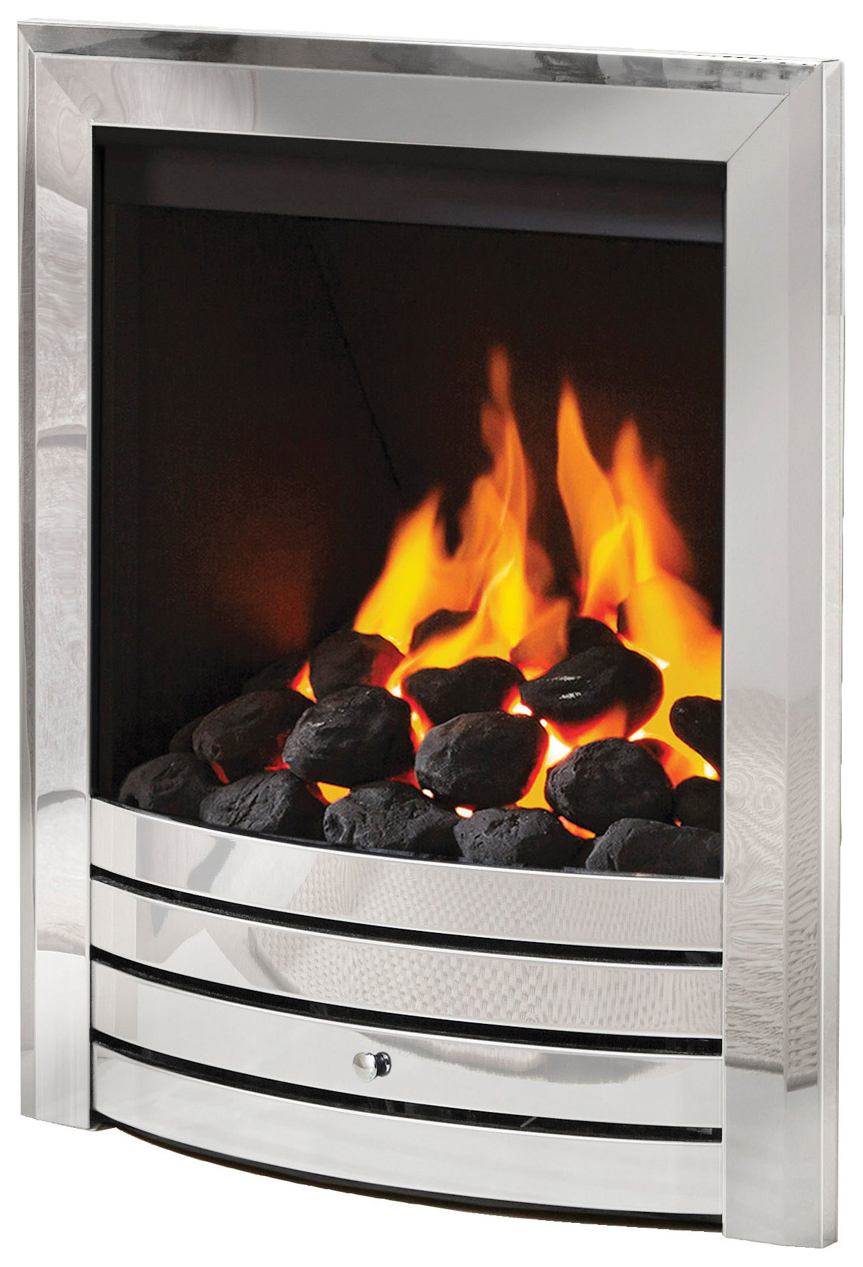 Flare - by Be Modern - Design Chrome Deepline Radiant Gas Fire - Various Controls