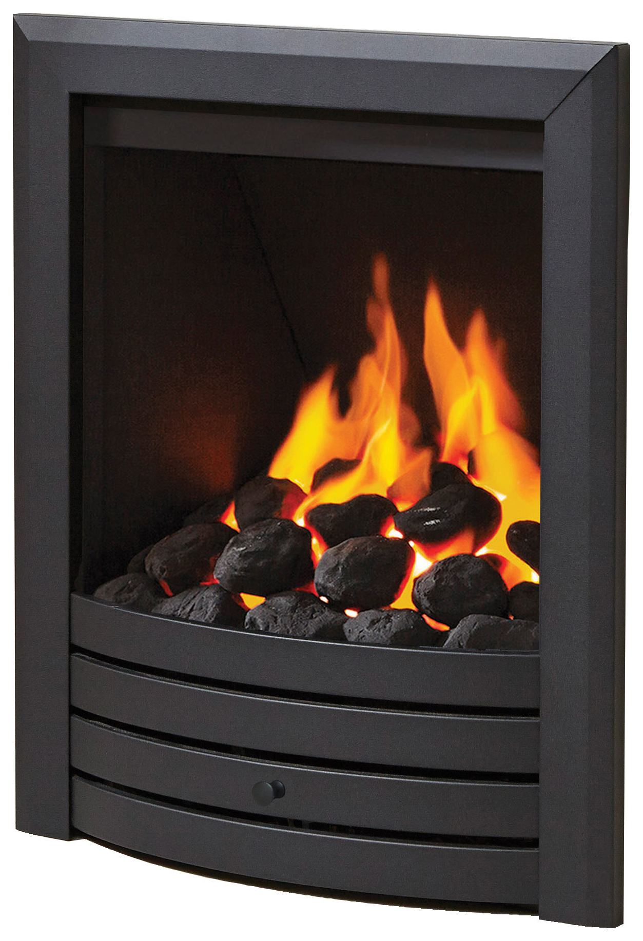 Flare - by Be Modern - Design Black Deepline Radiant Gas Fire - Various Controls
