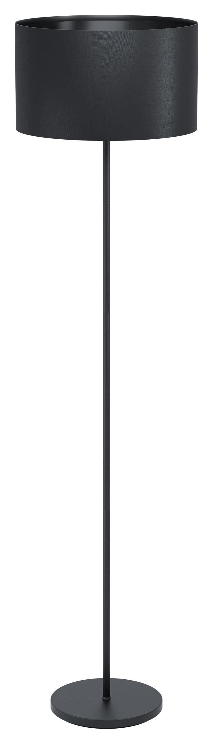 Eglo Maserlo 1 Metal & Fabric Floor Lamp - Black