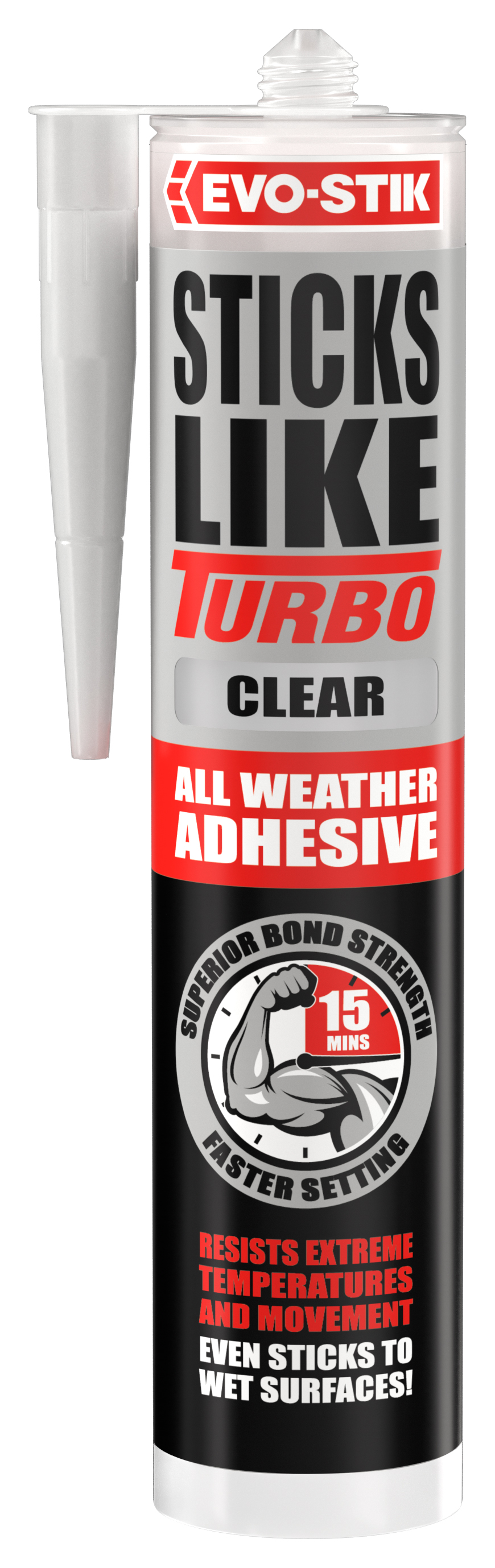 Evo-Stik Sticks Like Turbo Clear Adhesive - 290ml