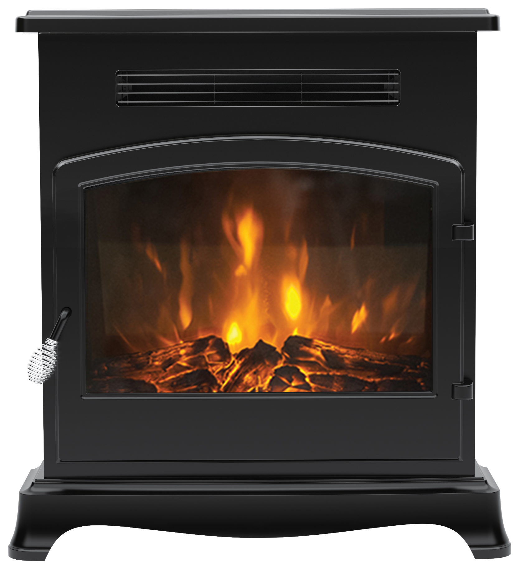 Flare by Be Modern Elstow Matt Black Electric Stove