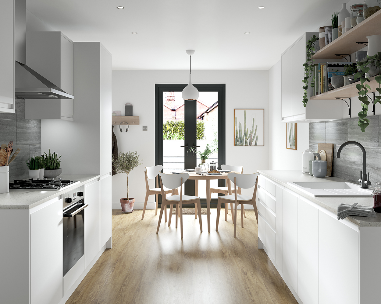Wickes Madison Matt White Base Unit - 1000mm