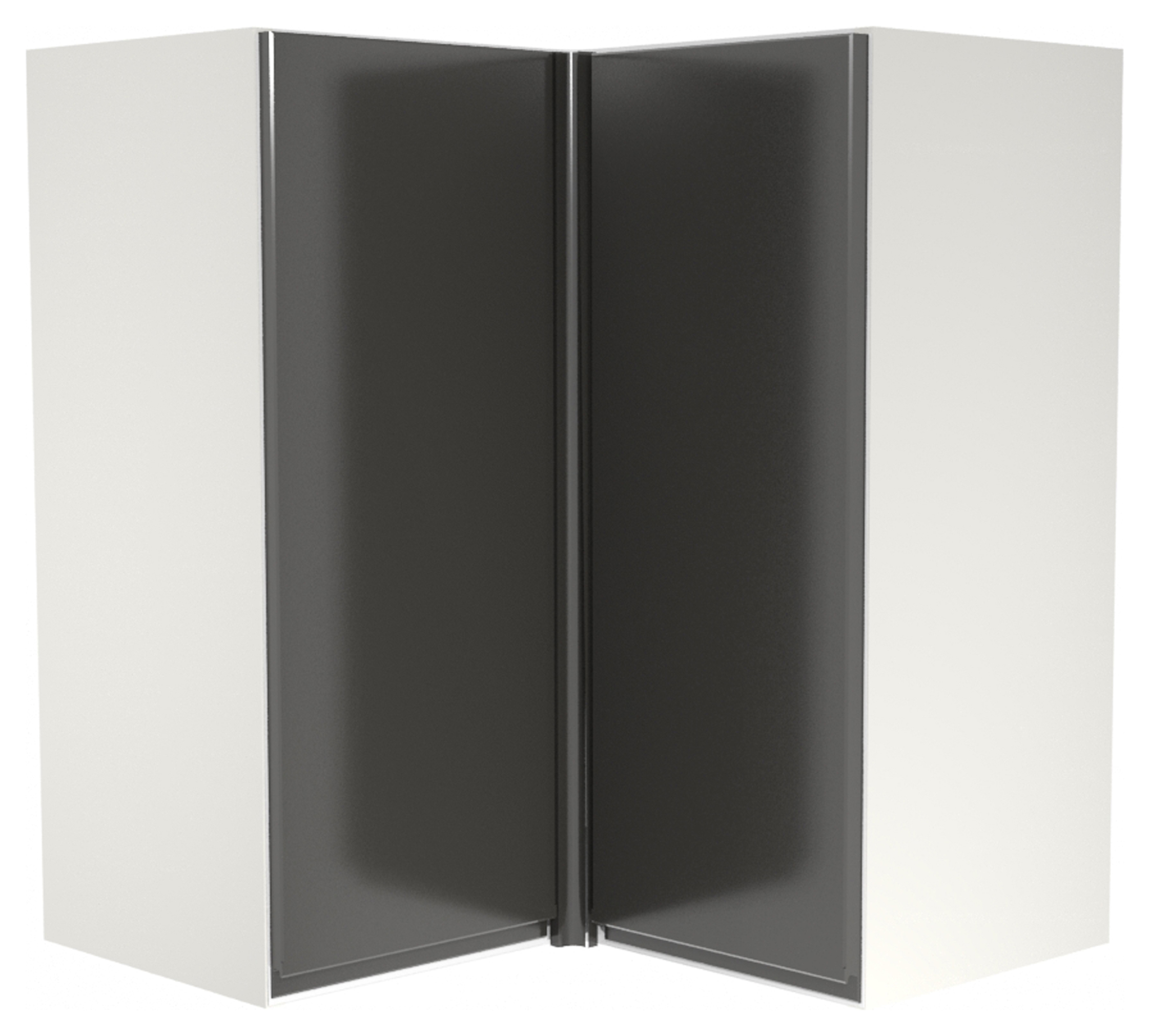 Wickes Madison Dark Grey L-Shape Corner Wall Unit
