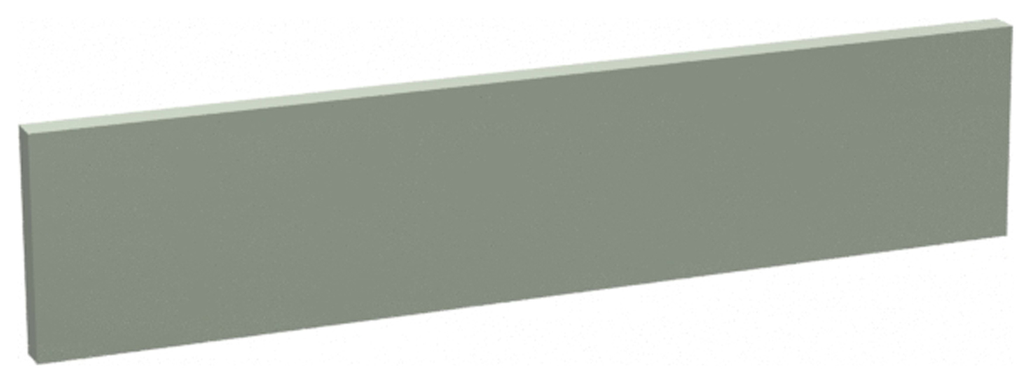 Wickes Madison Reed Green Appliance Fascia - 600 x 131mm