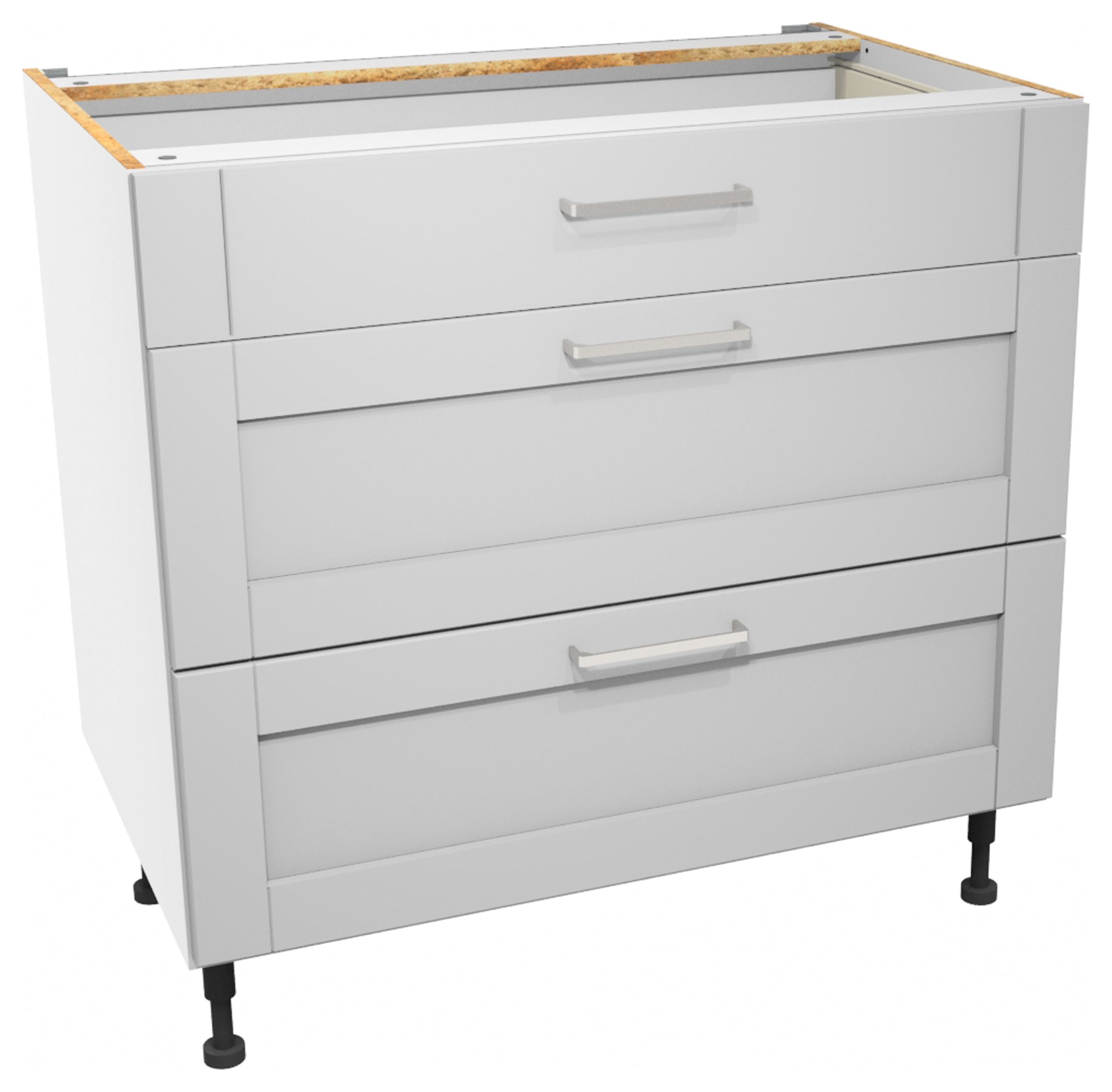 Wickes Ohio Grey Shaker Drawer Unit - 900mm - Part 1 of 2