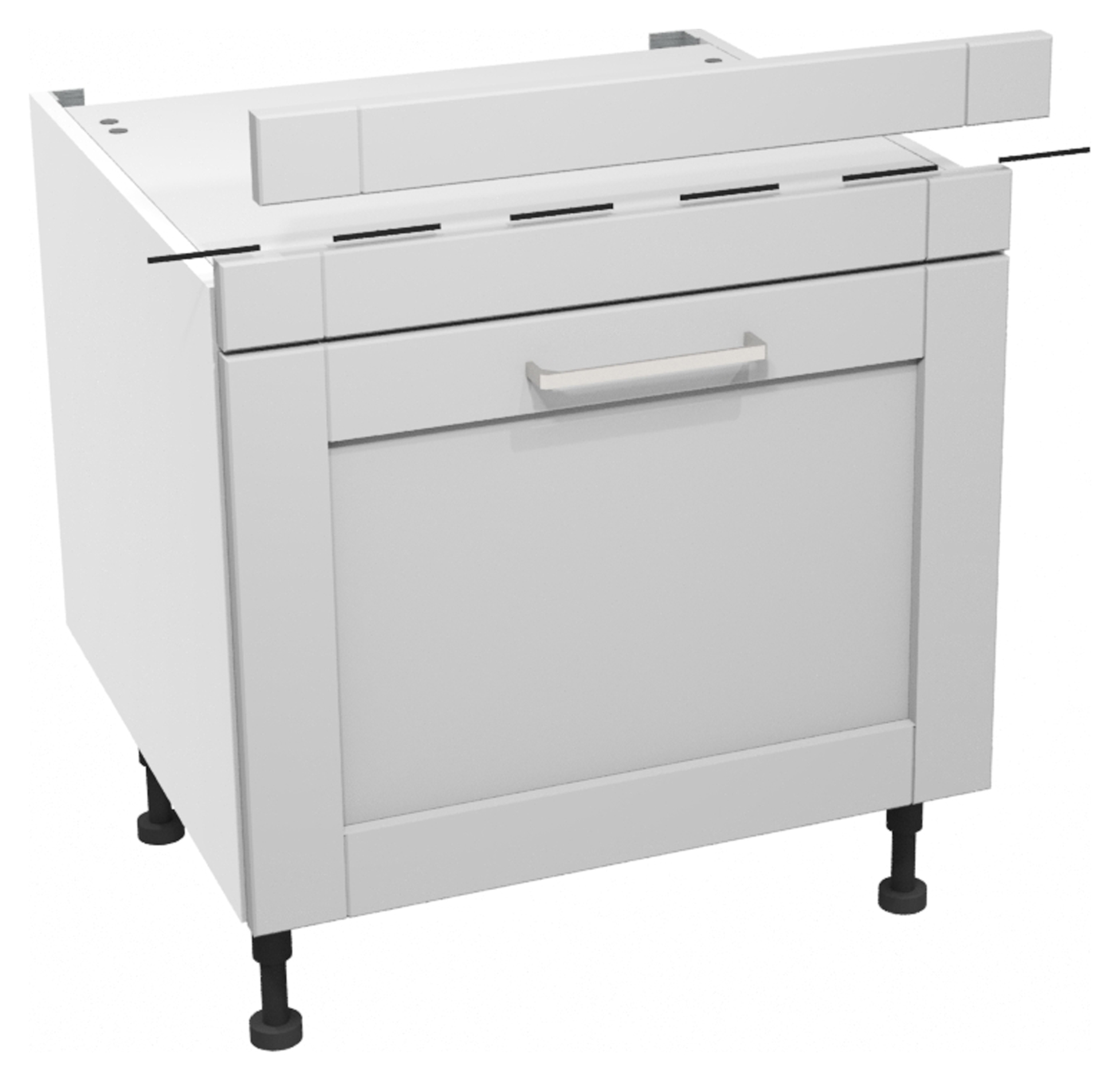 Wickes Ohio Grey Belfast Sink Base Unit - 600mm