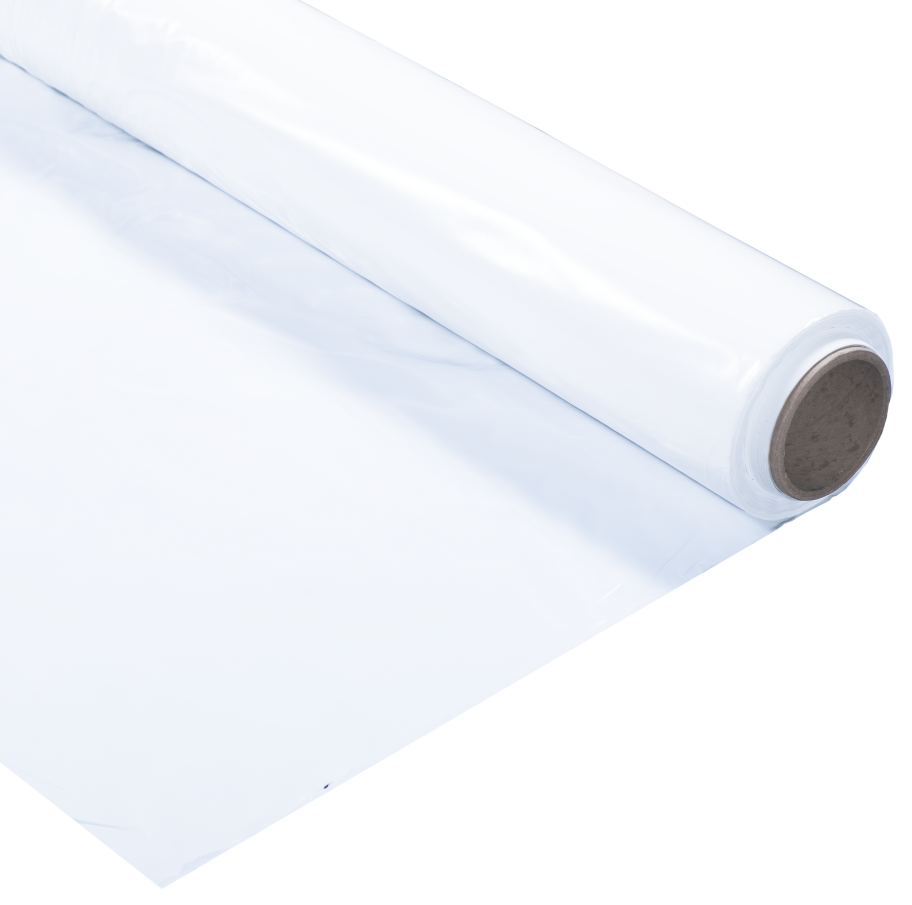 Visqueen White Flame Retardant Polythene - 4m x 25m