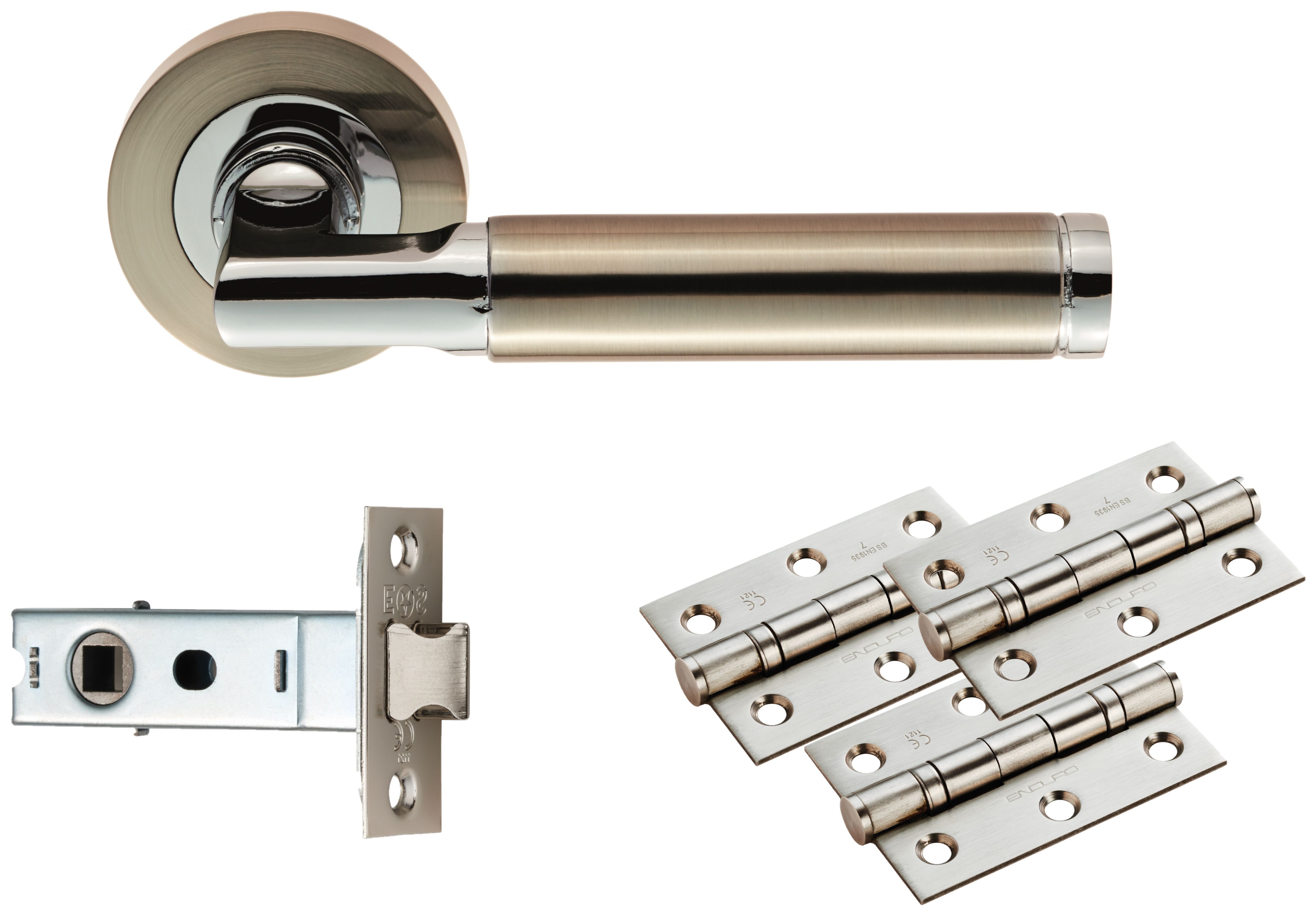 Belas Polished Chrome Ultimate Door Latch Kit