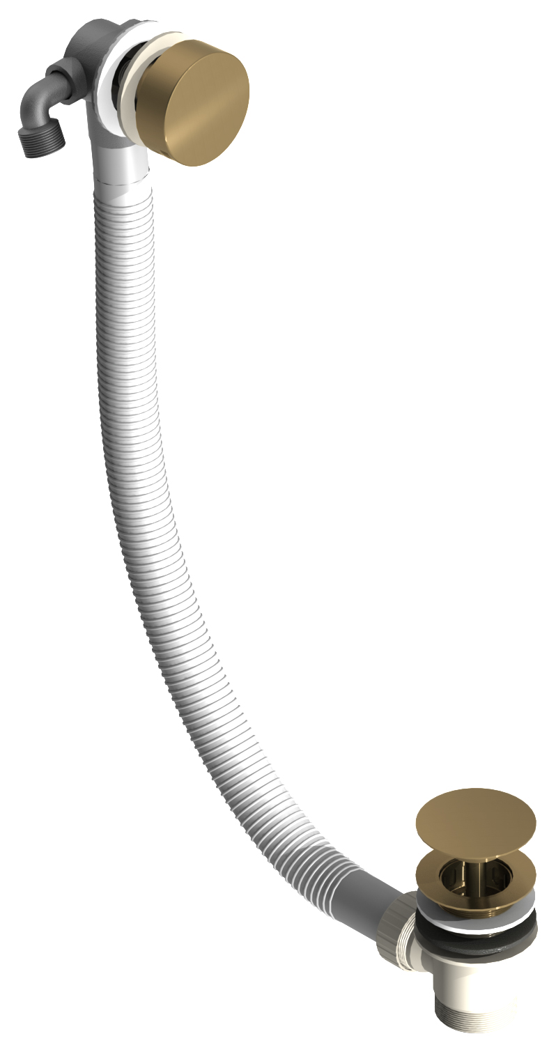 Hadleigh Bath Filler & Click Waste - Brushed Brass