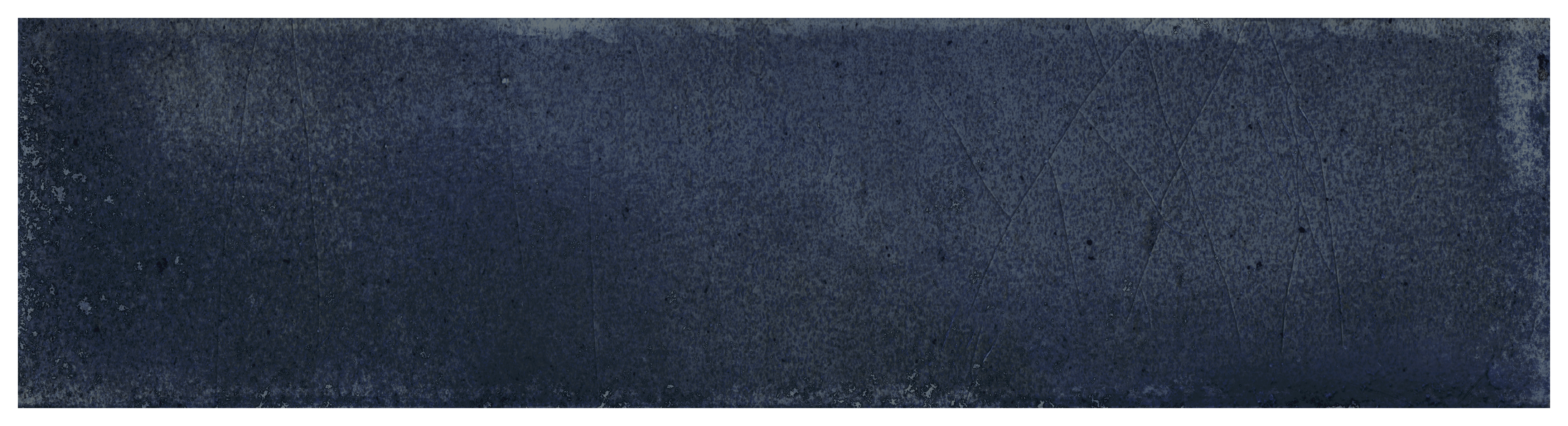 Wickes Arabella Midnight Blue Gloss Ceramic Wall Tile - 300 x 75mm - Sample