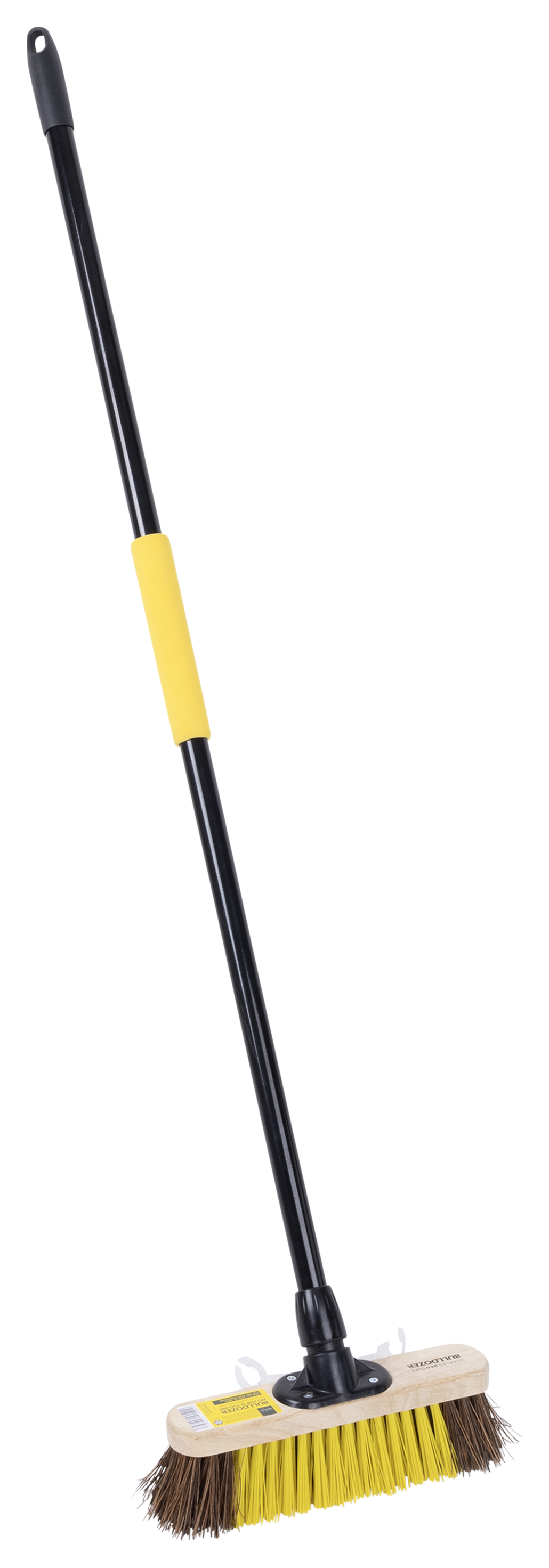 Bulldozer Dual Fill Wooden Broom with Handle - 11in