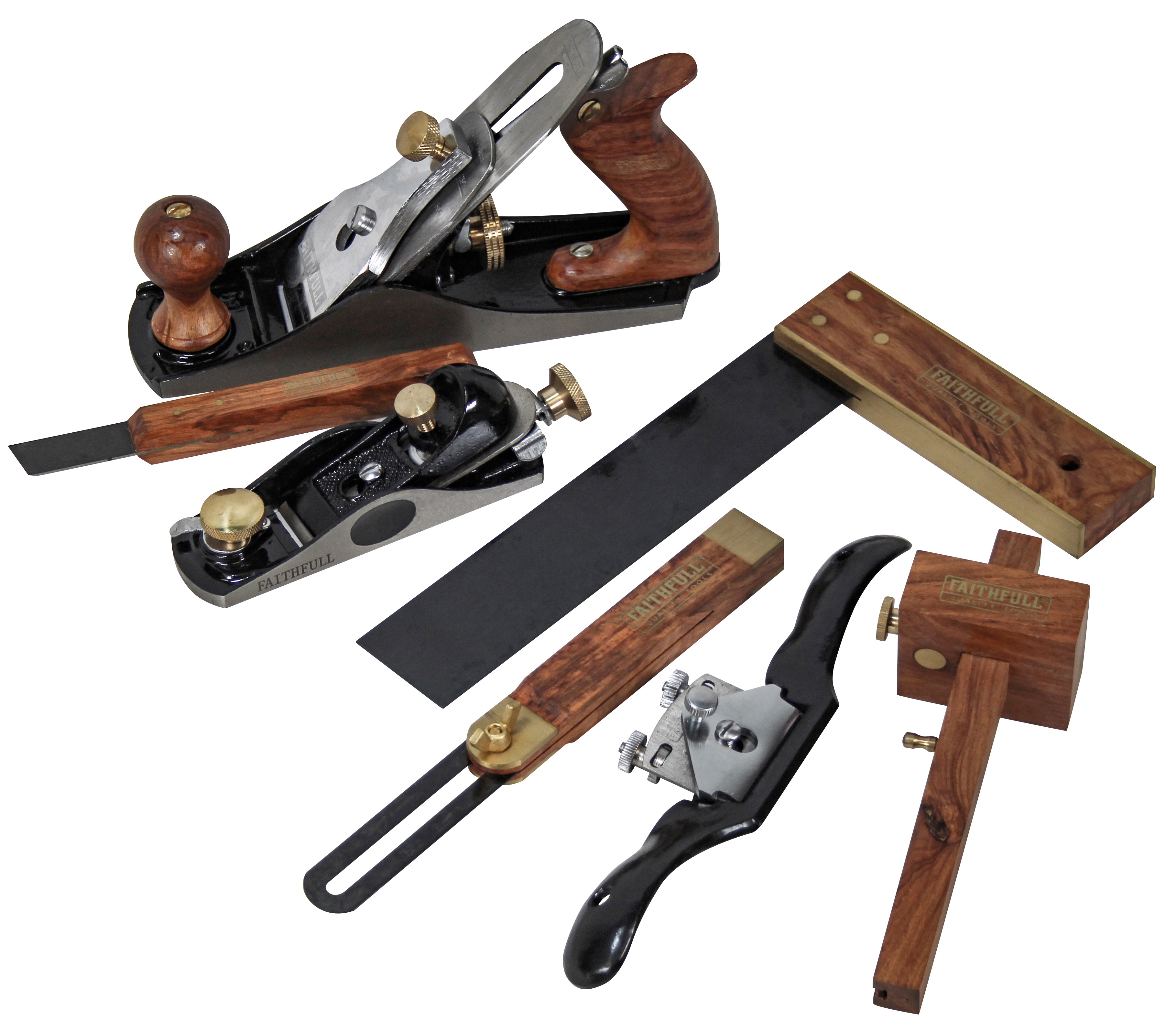 Faithfull 7 Piece Carpenters Tool & Plane Set