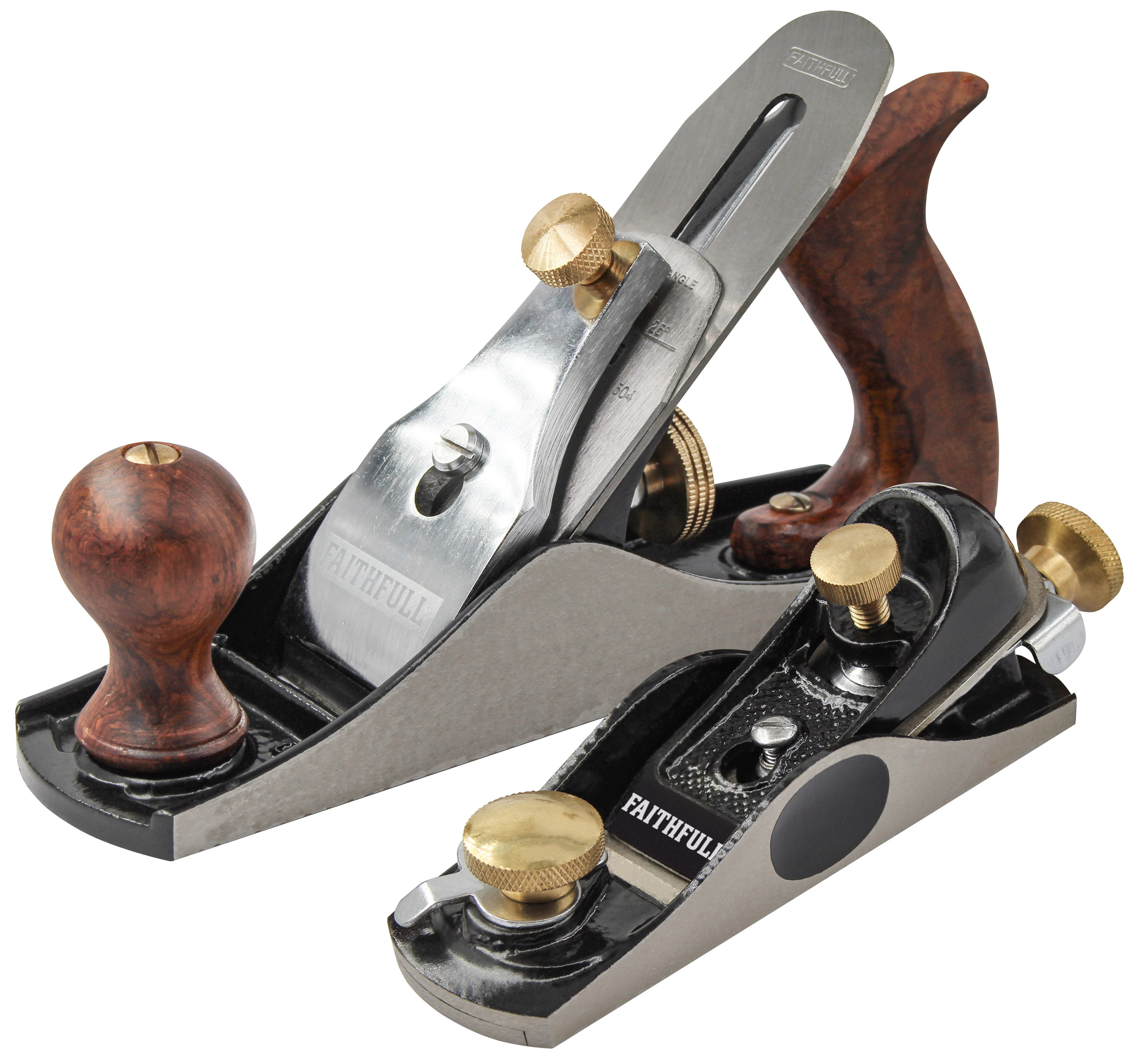 Faithfull No.4 & No.60 Block Plane Set in Bags