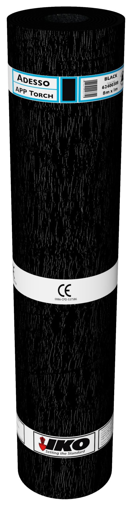 IKO Black Adesso Torch On Cap Sheet - 8 x 1m