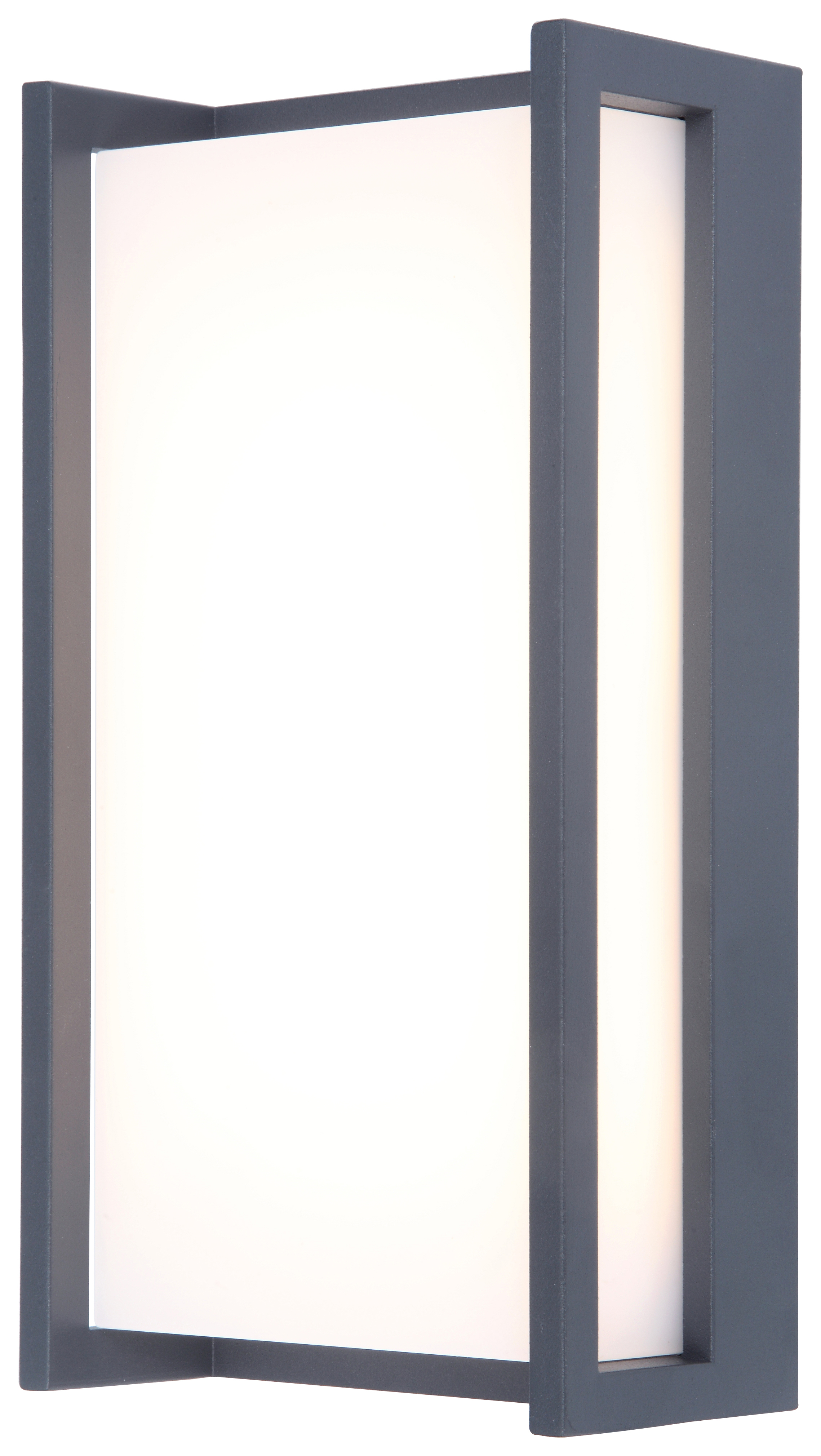 Lutec IP54 Qubo Integrated LED Wall Light - Grey