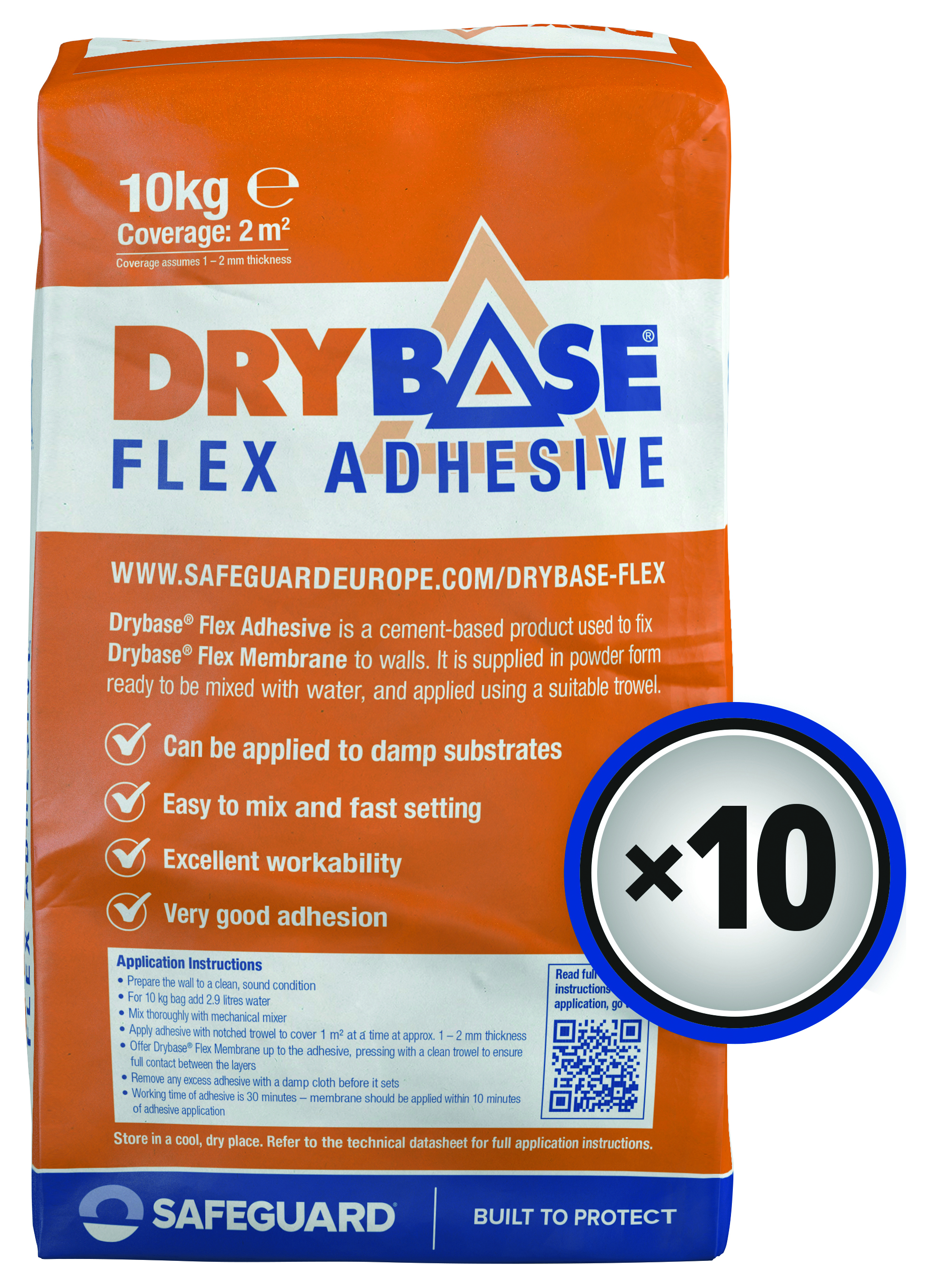 Drybase Flex Adhesive - 10 Bags - 10kg