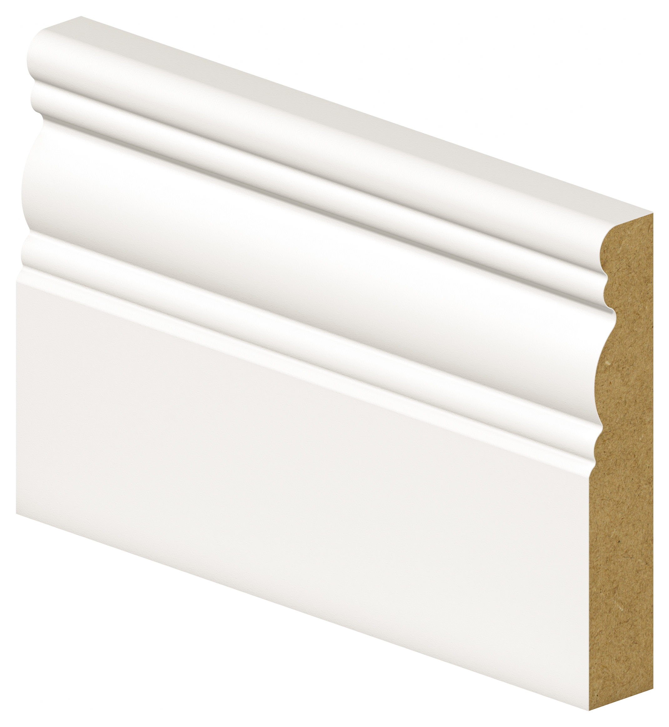 Georgian Primed MDF Skirting - 18 x 144 x 4200mm