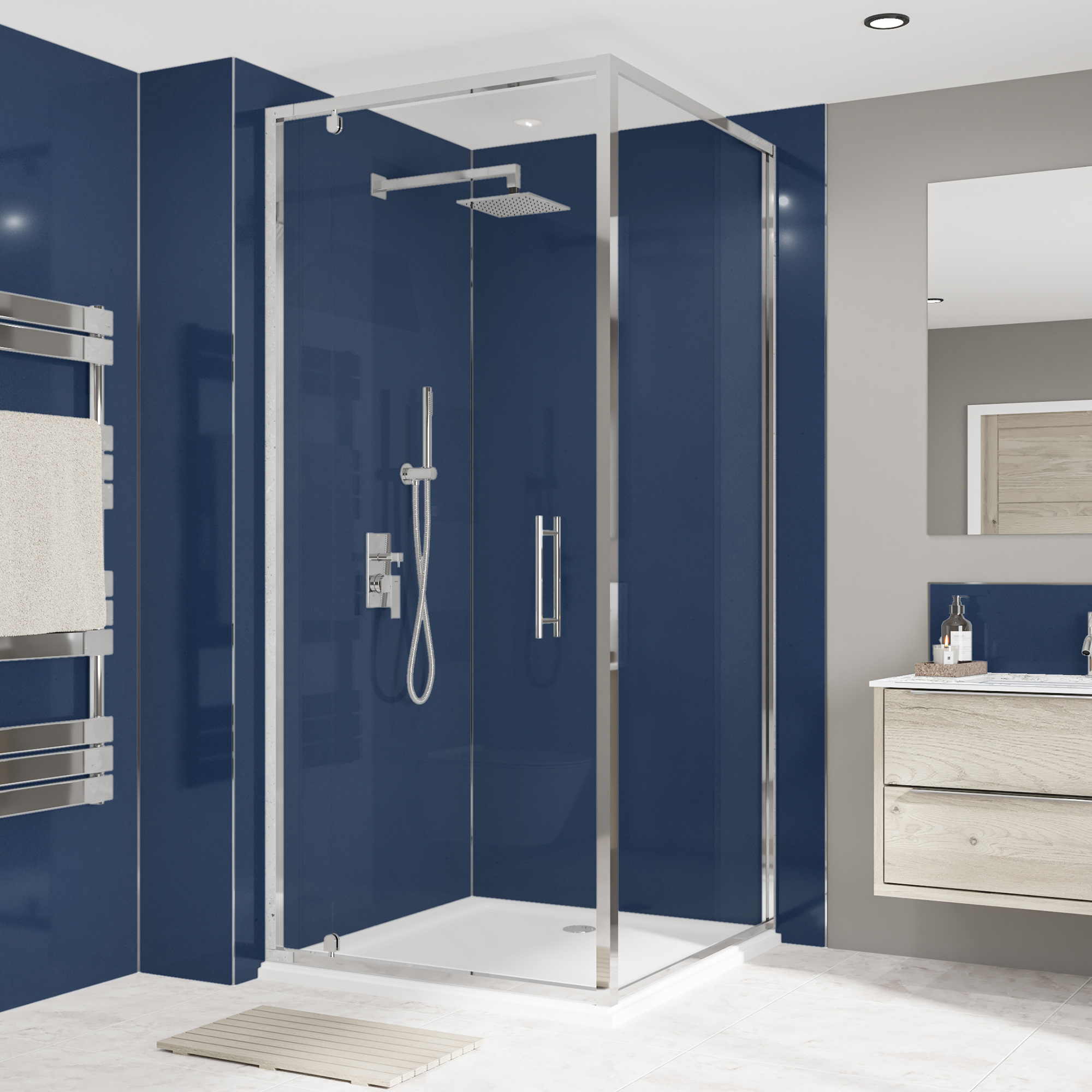 Wetwall Alloy Atlantic Single Shower Panel - 2440 x 1200 x 4mm