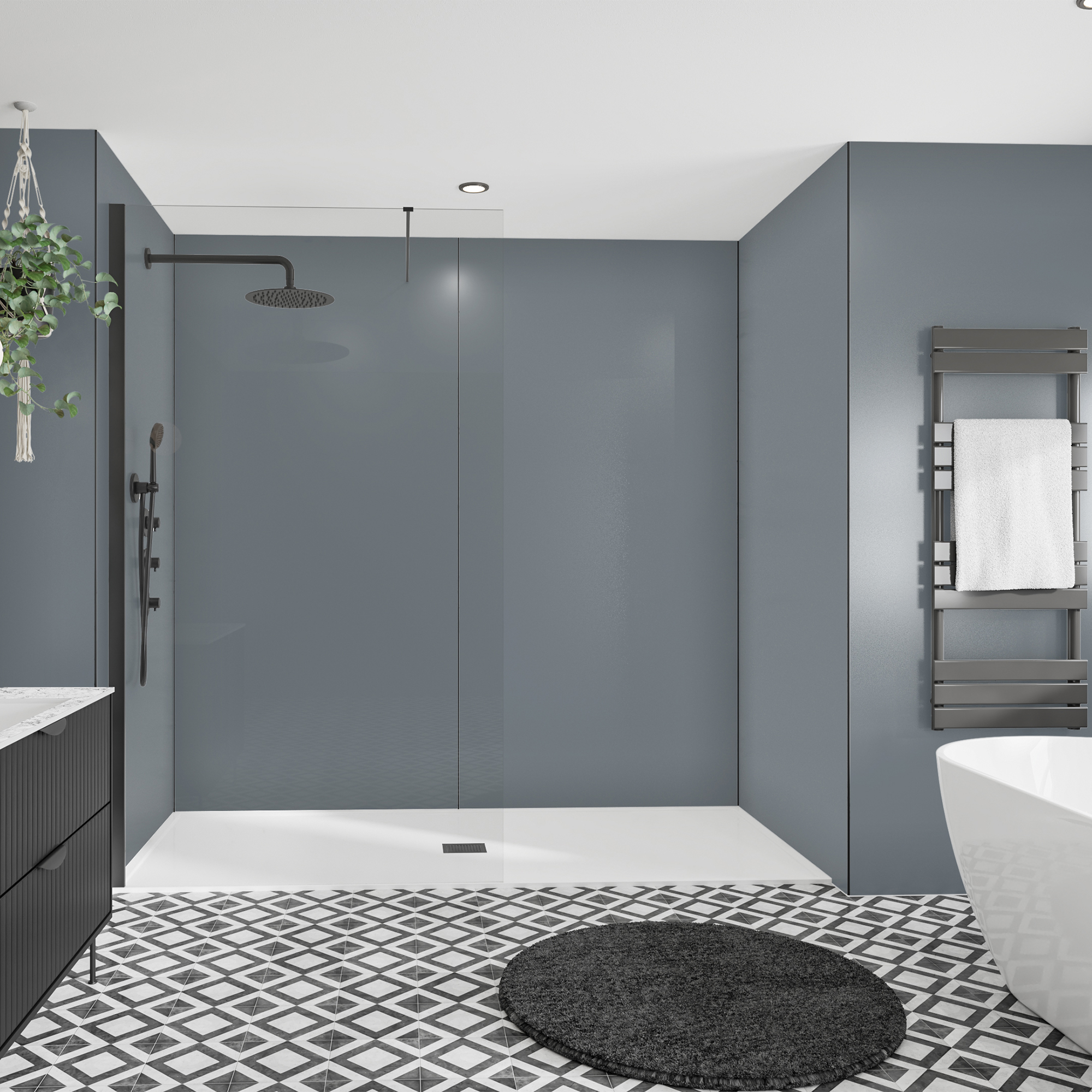 Wetwall Alloy Cadet Single Shower Panel - 2440 x 1200 x 4mm