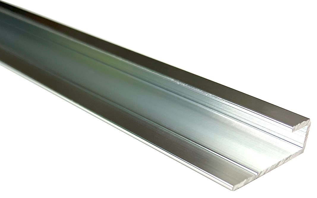 Wetwall Alloy Polished Silver End Cap - 2440mm