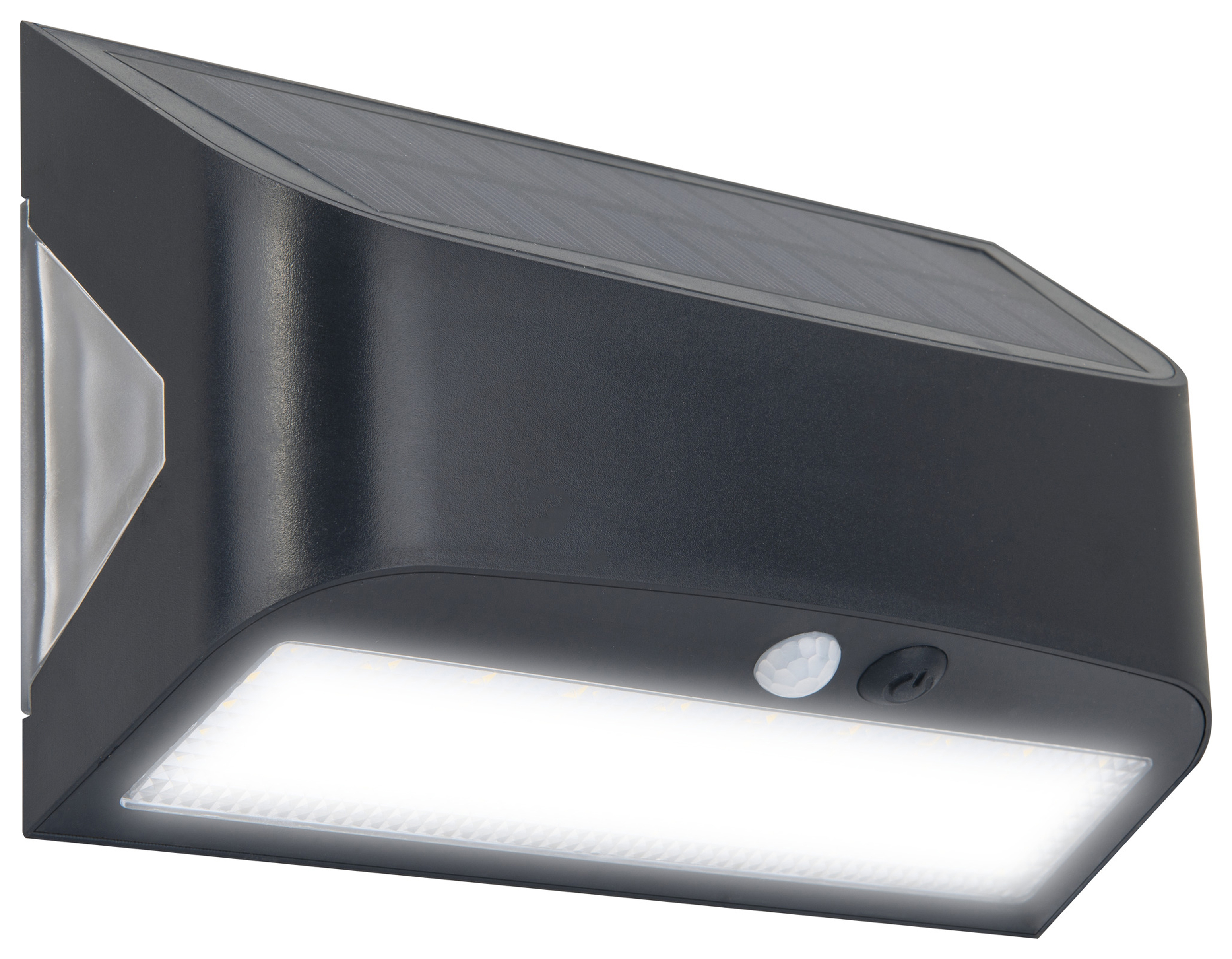 Luceco IP54 Prysm Solar Wall Light with USB & PIR Sensor