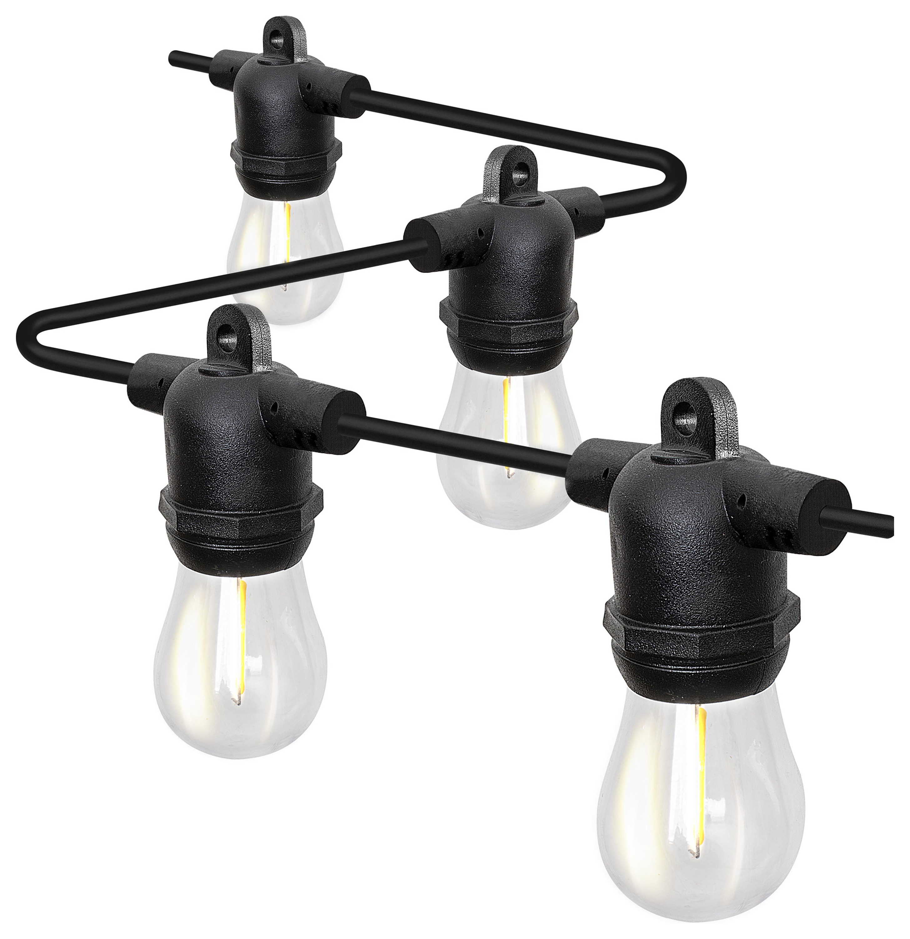 Luceco IP44 Exterior Festoon Starter Kit with 10 Bulbs - 10m