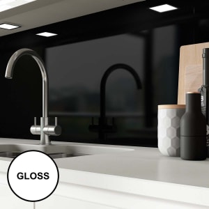 Alusplash Splashback 3050 x 750mm - Ebony - Gloss