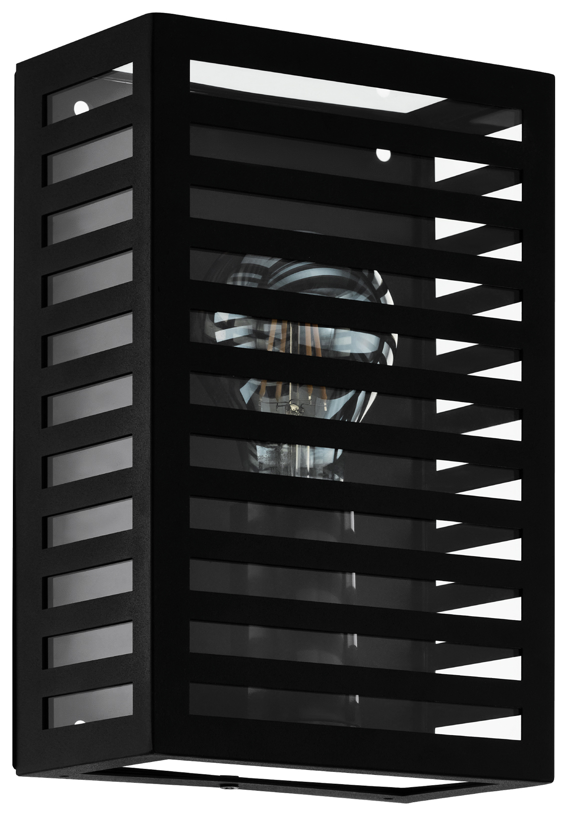 Eglo IP44 Alamonte 3 Caged Exterior Wall Light - Black