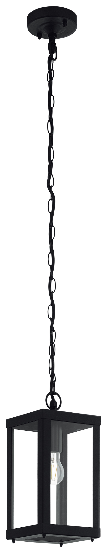 Eglo IP44 Alamonte 1 Caged Exterior Pendant Light - Black