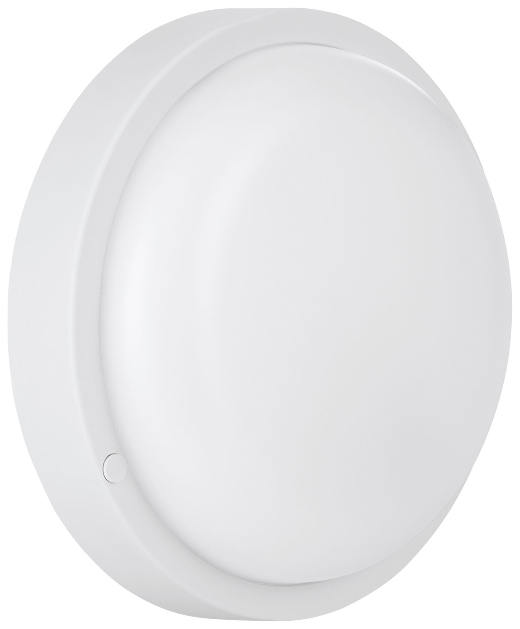 Eglo IP54 Basic Boschetto-e Round Plastic Exterior Wall Light - White