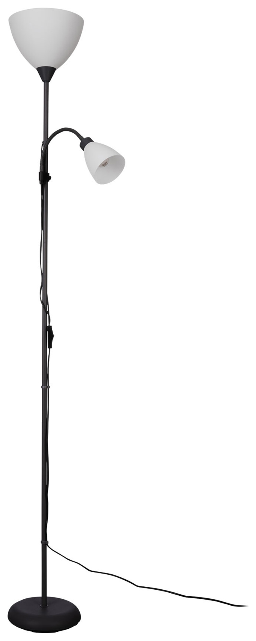 Eglo Montanini-e Modern Steel Floor Lamp - Black