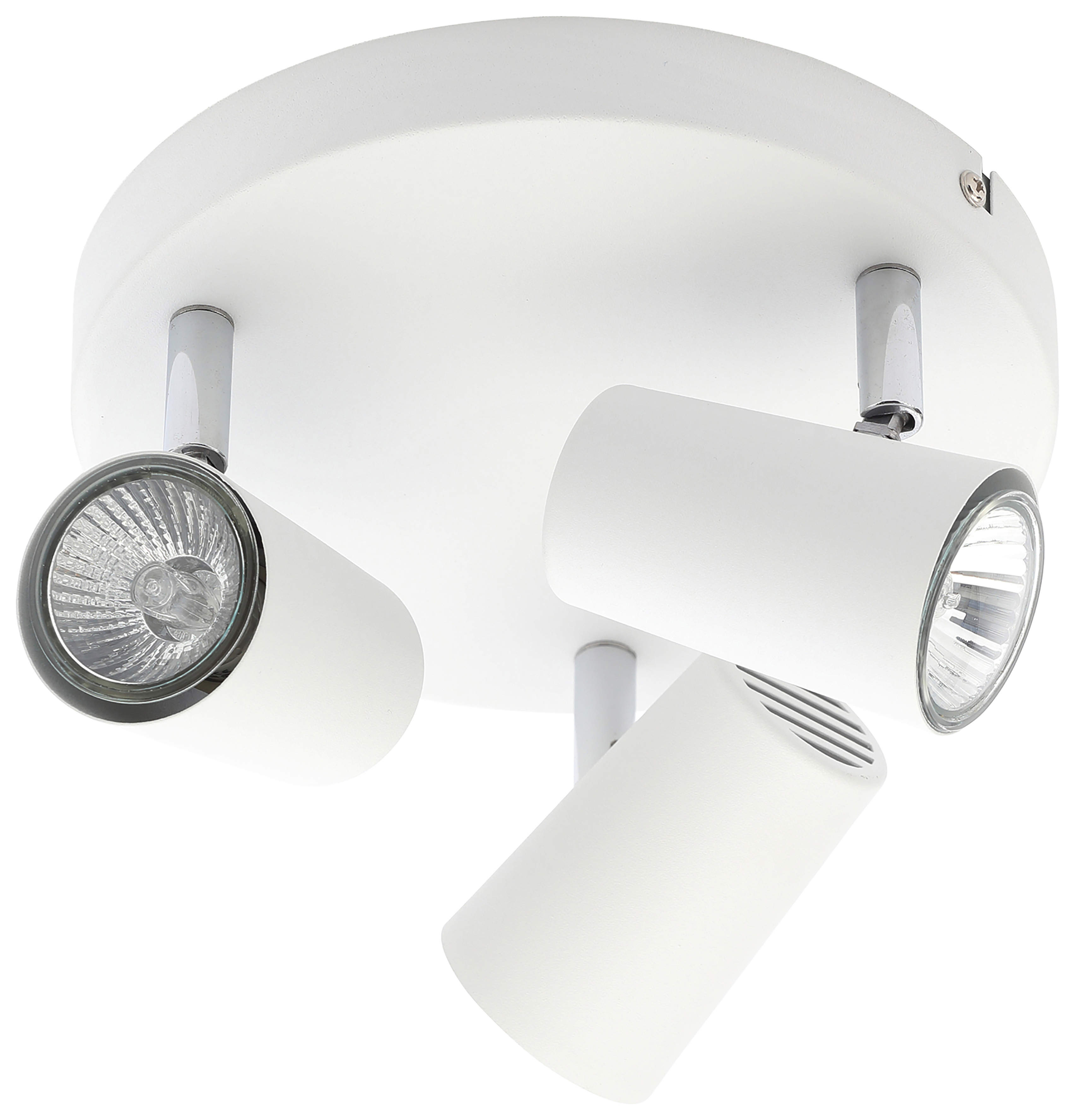 Harvey 3-Light Plate Spotlight - White