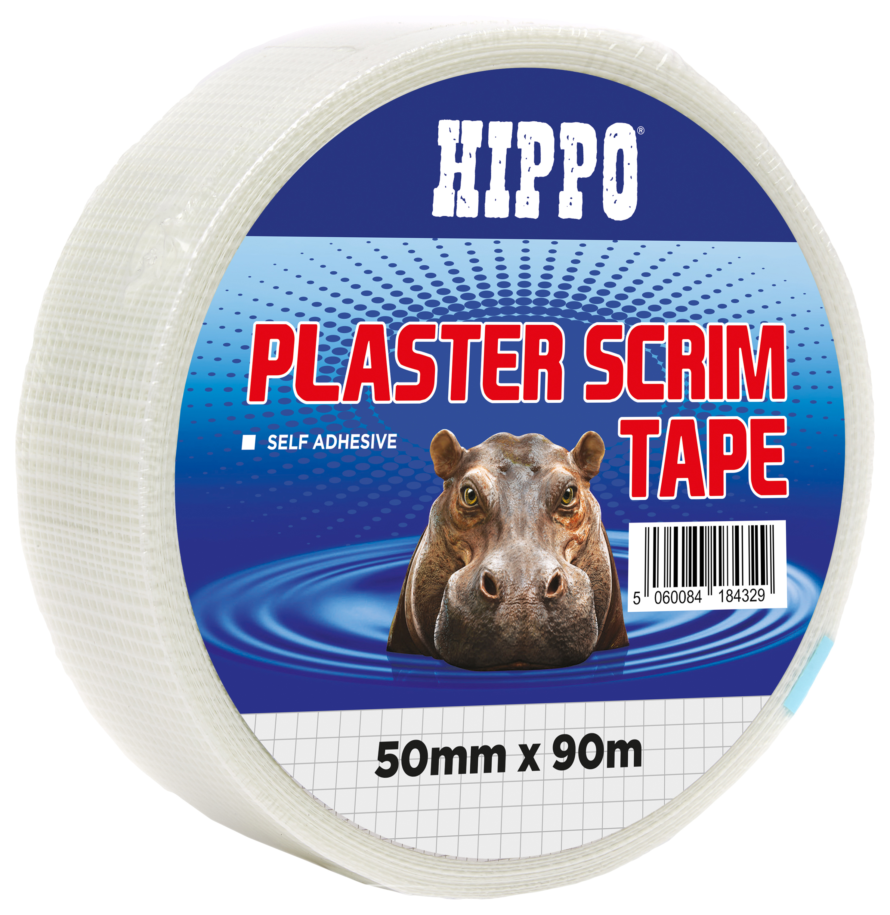 Hippo Plaster White Scrim Tape - 50mm x 90m