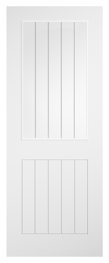 LPD Internal Laminate Cottage Glazed Pre-Finished White Door - 1981mm