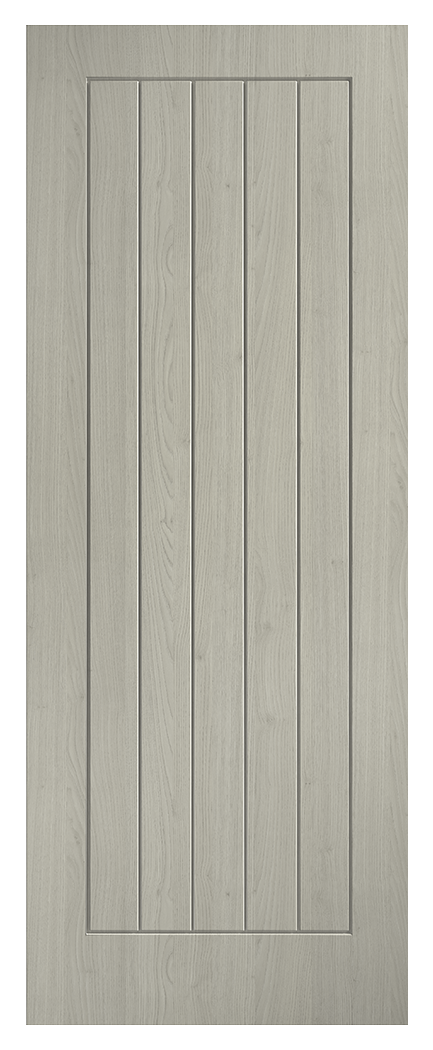 LPD Internal Laminate Cottage Pre-Finished Light Grey FD30 Fire Door - 686 x 1981mm