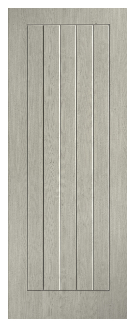 LPD Internal Laminate Cottage Pre-Finished Light Grey FD30 Fire Door - 762 x 1981mm