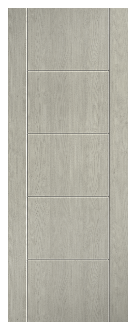 LPD Internal Laminate Ladder Pre-Finished Light Grey FD30 Fire Door - 686 x 1981mm