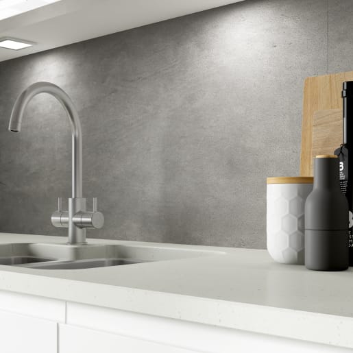 Alusplash Splashback 3050 x 750mm - Concrete - Matt