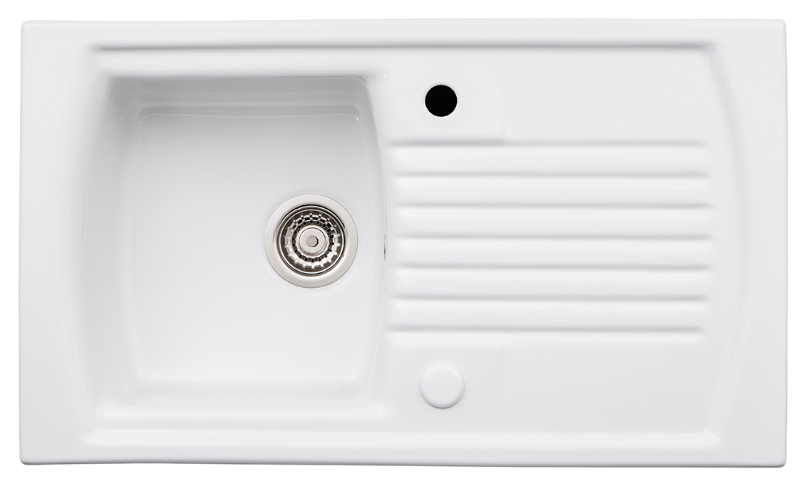 Milford 1 Bowl & Drainer Inset Ceramic Sink