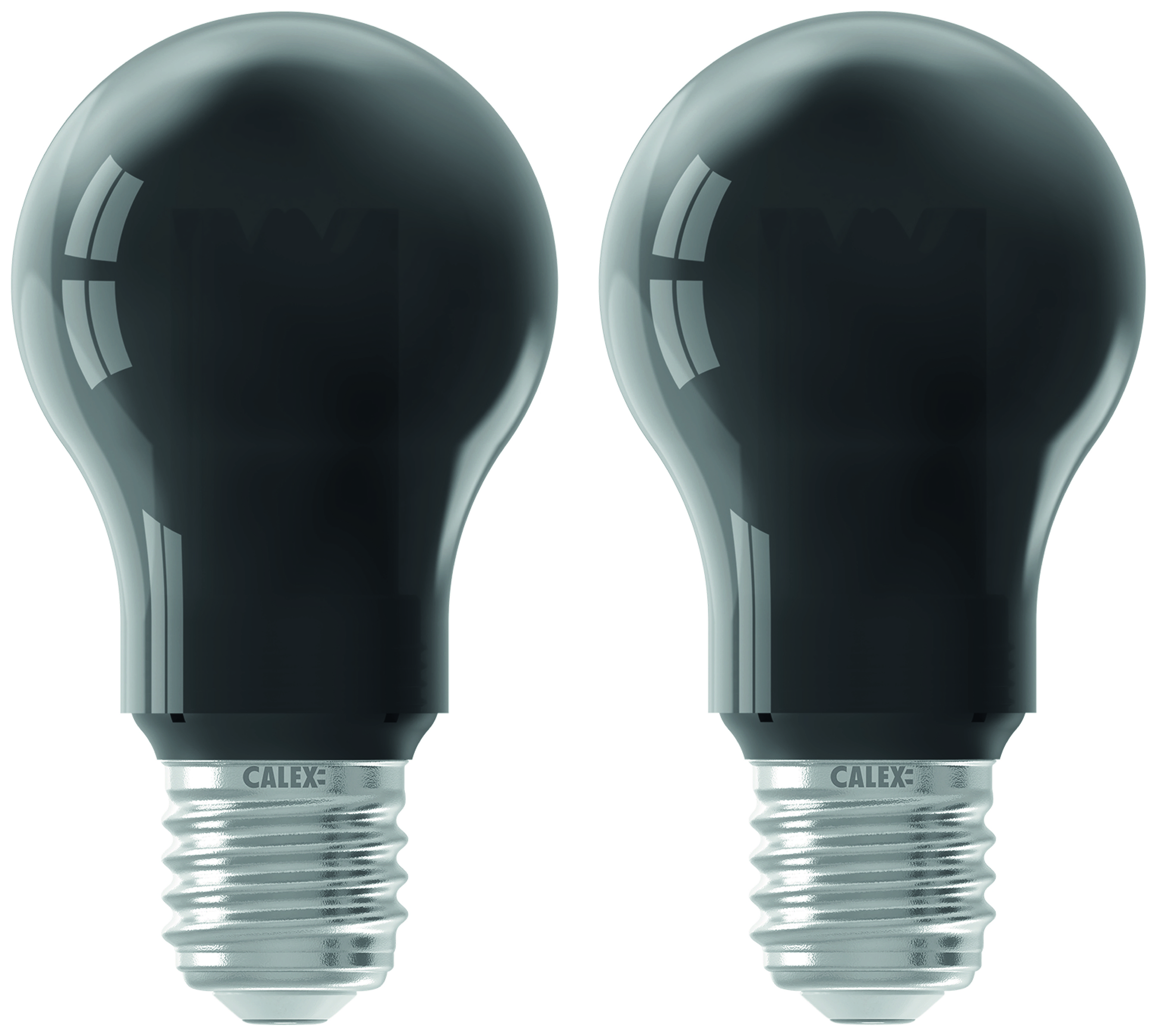 Calex Titanium Glasfiber Classic Decorative Dimmable Light Bulb - 3.5W - Pack of 2