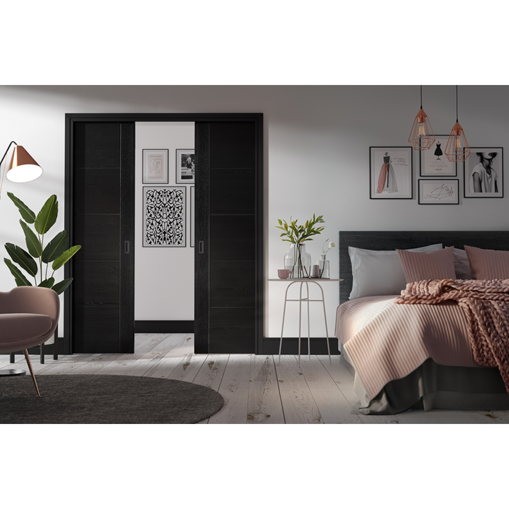 LPD Flusso Pre-Assembled Double Pocket Door Set - for 1372 x 1981mm doors