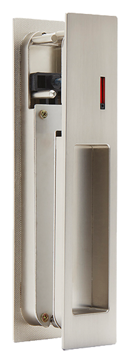 LPD Gemini Pocket Door Privacy Pull Handle - Chrome