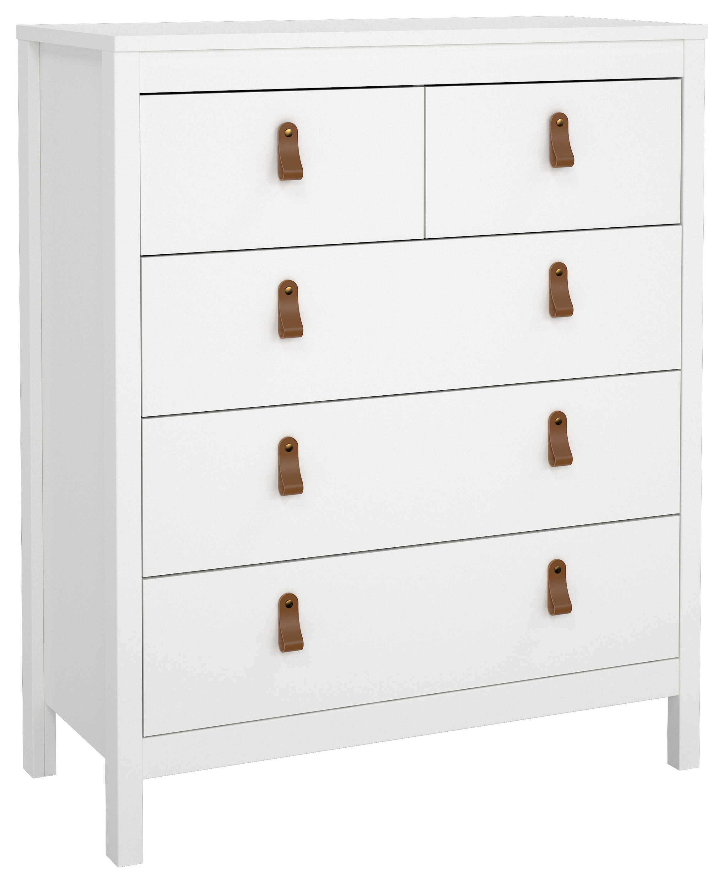 Barcelona Chest with 3+2 Drawers - White