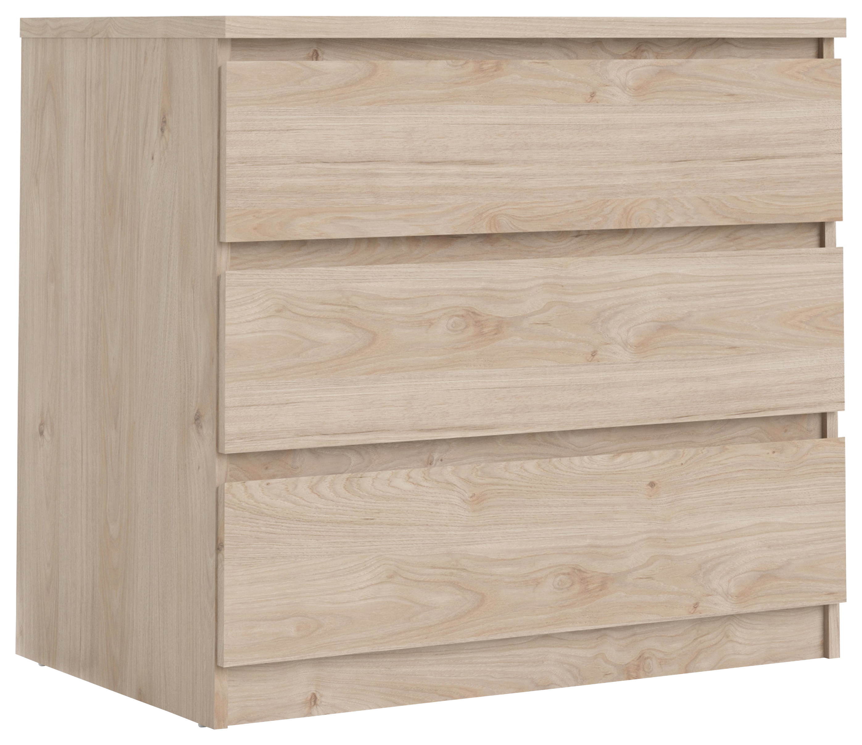 Naia Bedside Chest of 3 Drawers - Jackson Hickory Oak