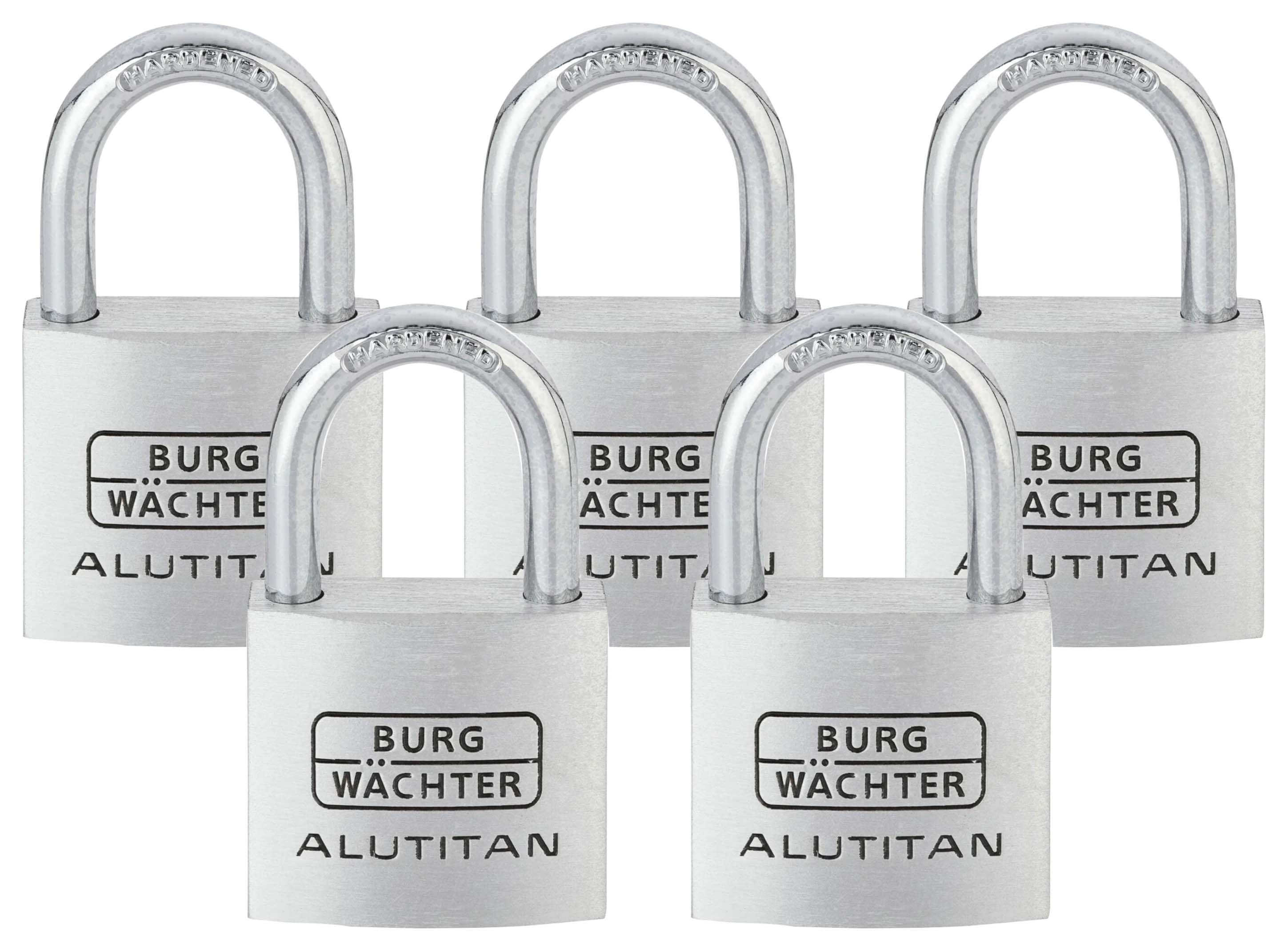 Burg Wachter Brass Keyed Standard Shackle Padlock 40mm - Pack of 10