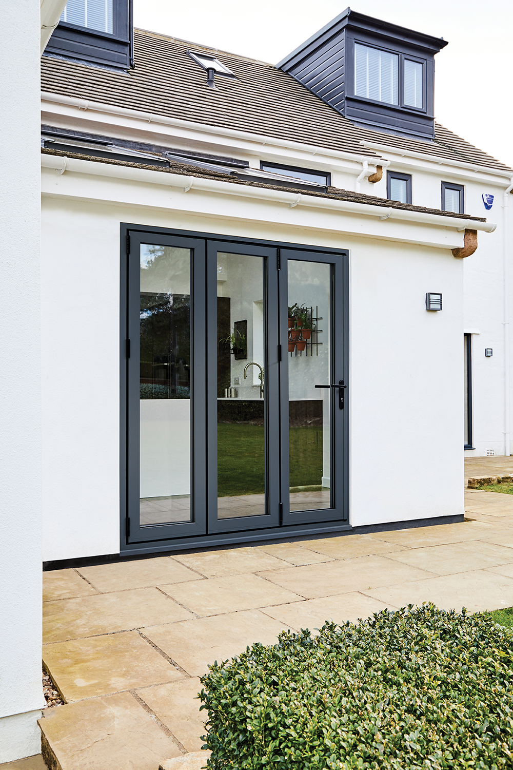 LPD Aluvu Anthracite Grey Left Hand External Bi-Fold Door Set - 2090mm