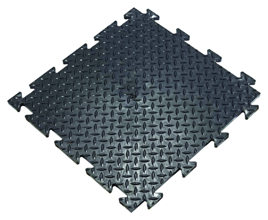 Protec Rhino Black Tuff Protection Tile - 500 x 500mm - Pack of 10