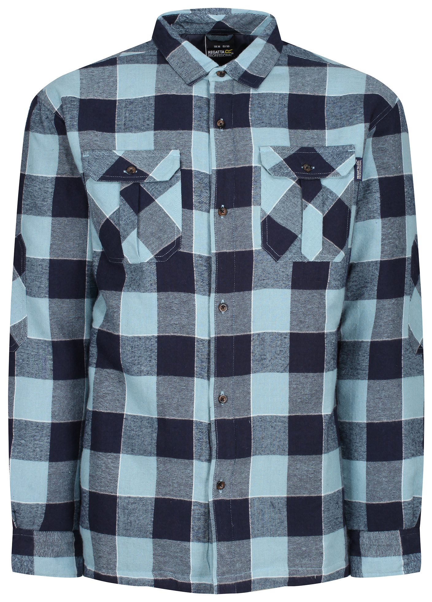 Regatta Shelford Blue Insulated Checked Shirt - XL